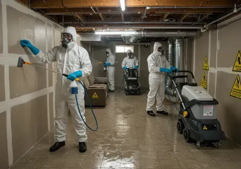 Basement Moisture Removal and Structural Drying process in Kearney County, NE